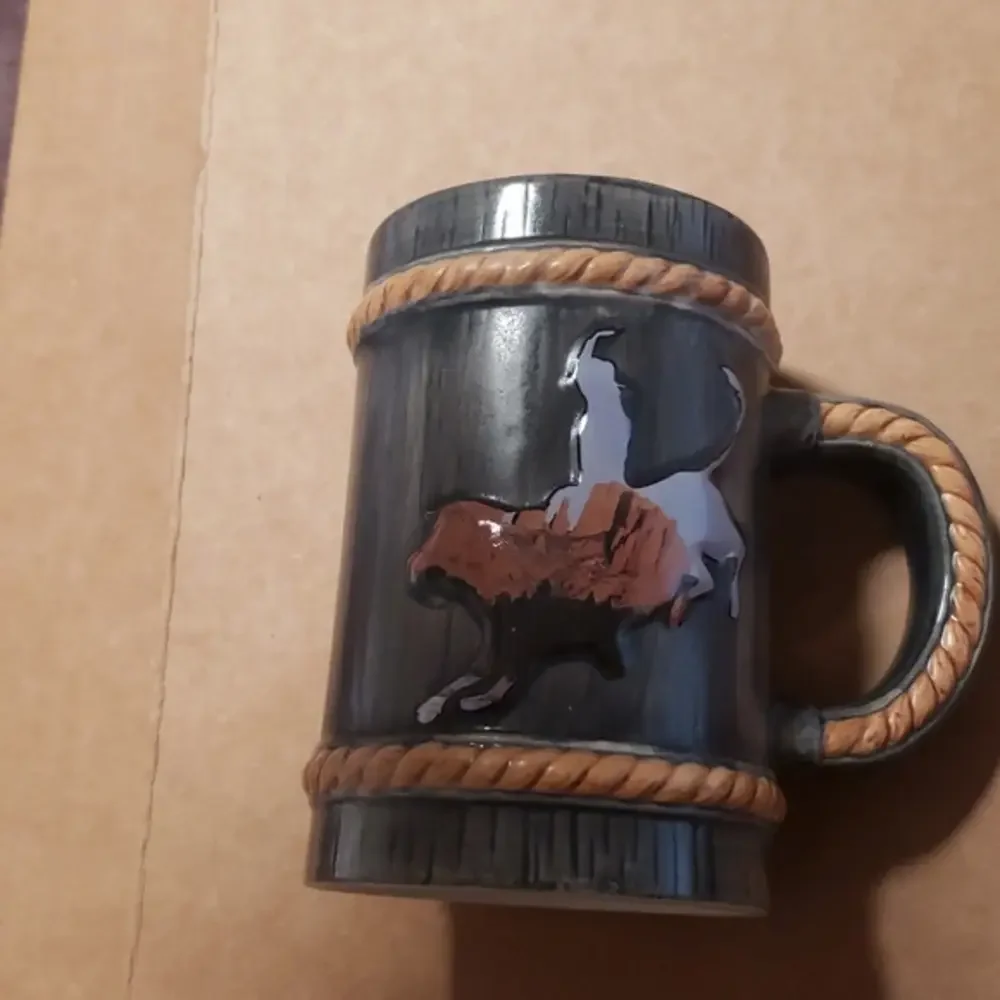 Rodeo themed‎ coffee cup